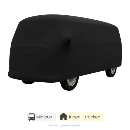 Schwarze Perfect Stretch Bus Autoabdeckung für Minibusse im trockenen Innenbereich