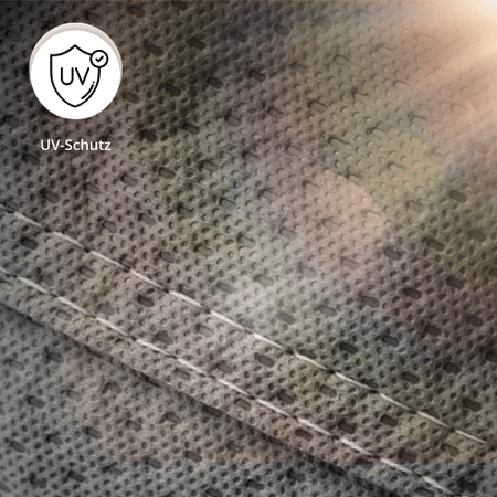 UV-beständiges Material der Deichselabdeckung Basic in Detailaufnahme