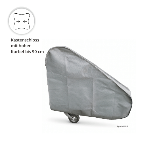 Deichselabdeckung Maxi für hohen Kastenschloss und Kurbel bis 90 cm Länge