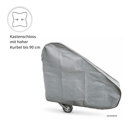 Deichselabdeckung Maxi für hohen Kastenschloss und Kurbel bis 90 cm Länge